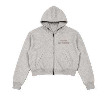 GREY GLORY ZIP UP